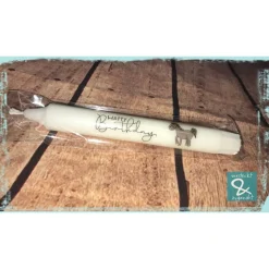 Stabkerze "Happy Birthday", mit Pferd