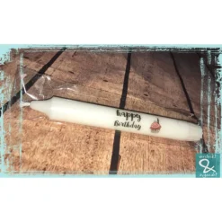 Stabkerze "Happy Birthday" mit Cupcake