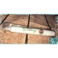 Stabkerze "Happy Birthday" mit Cupcake