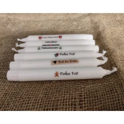 Stabkerze mit individuellem Text