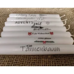 Stabkerze mit individuellem Text