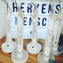 Stabkerze mit Kerzenhalter