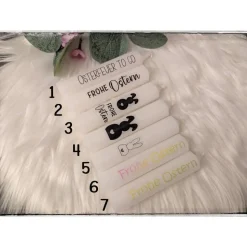 Stabkerzen 10×2 cm mit Ostermotiven – Hochwertige Osterdeko & Geschenkidee
