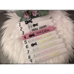 Stabkerzen 17×2 cm mit Ostermotiven – Hochwertige Osterdeko & Geschenkidee