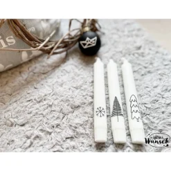 Stabkerzen | Kerzen | individuell | Geschenke | Mitbringsel | Weihnachten | Tannenbaum | Skandi