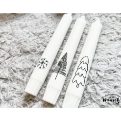 Stabkerzen | Kerzen | individuell | Geschenke | Mitbringsel | Weihnachten | Tannenbaum | Skandi