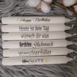 Stabkerzen/ Kerzen / individuell / Geschenke / Mitbringsel / Geburtstagsgrüße