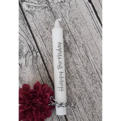 Stabkerzen zum Geburtstag ~ Kerzen " Happy Birthday" ~ Deko Kerze ~ Geburtstagskerze