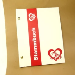 Stammbuch DIN A5 weiß rot