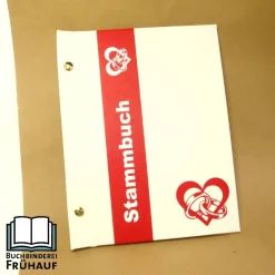 Stammbuch DIN A5 weiß rot