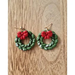 Statement Ohrringe Weihnachten Türkranz