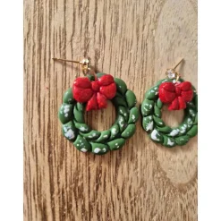 Statement Ohrringe Weihnachten Türkranz