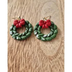 Statement Ohrringe Weihnachten Türkranz