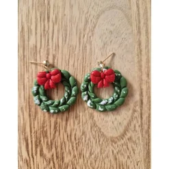 Statement Ohrringe Weihnachten Türkranz