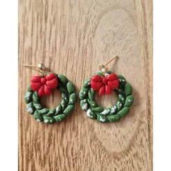 Statement Ohrringe Weihnachten Türkranz