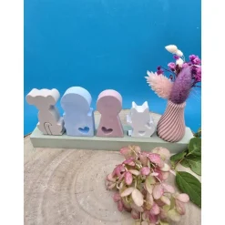 Steckerchen Familie Pastell – Handgemachte Deko zum Sammeln & Verschenken