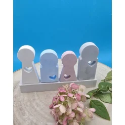 Steckerchen Familie Pastell – Handgemachte Deko zum Sammeln & Verschenken