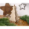 Steck-Tannenbaum aus Holz mit Sternchen (Bastelset)