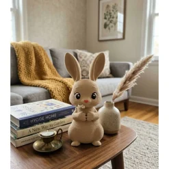 Stehender Hase, Süßer Hase, Osterdeko Minimalistisch, Kleine Ostergeschenke für Erwachsene, Tischdeko Ostern