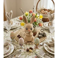 Stehender Hase, Süßer Hase, Osterdeko Minimalistisch, Kleine Ostergeschenke für Erwachsene, Tischdeko Ostern