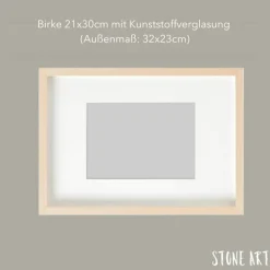 Steinbild für Sternenkinder: Personalisiertes Trauergeschenk mit liebevollem Spruch & Wunschname