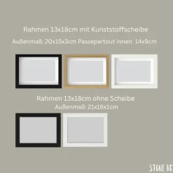 Steinbild „Glück ist die Summe schöner Erinnerungen“ – Handgemachtes Geschenk zur Hochzeit & Jubiläum