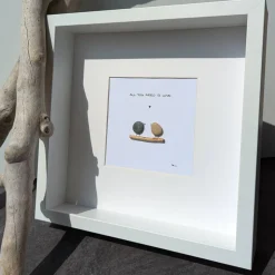 Steinbild klein ALL YOU NEED IS LOVE Hochzeitsgeschenk