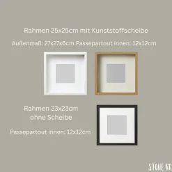 Steinbild Petersilienhochzeit – Personalisiertes Geschenk zur 12,5-jährigen Hochzeit