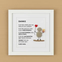 Steinbild Sternbild Danke für den Spaß – HandgemachtesSteinbild , personalisiert und liebevoll, STB-403