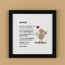 Steinbild Sternbild Danke für den Spaß – HandgemachtesSteinbild , personalisiert und liebevoll, STB-403