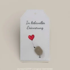 Steinbild Trauer personalisiert – Always together – Trauergeschenk Erinnerungsbild