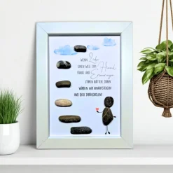 Steinbild Trauer personalisiert – Wenn Liebe einen Weg zum Himmel fände – Erinnerungsbild