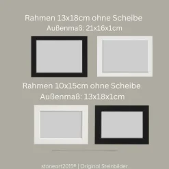 Steinbild Trauer personalisiert – Wenn Liebe einen Weg zum Himmel fände – Erinnerungsbild