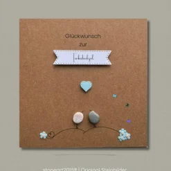 Steinbild Türkishochzeit – Handgemachtes Unikat zum 18. Hochzeitstag personalisiert