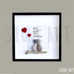 Steinbild „Wenn du liebst, was du hast, hast du alles was du brauchst“ – Persönliches Hochzeitsgeschenk individuell gestalten
