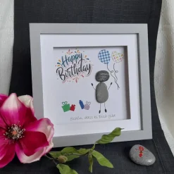 Steinbild zum Geburtstag - Happy Birthday! Schön, dass es Dich gibt