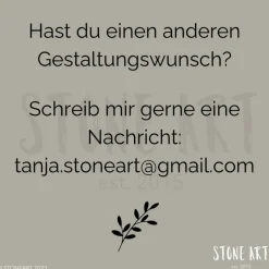 Steinbild zum Geburtstag – Individuelles Geschenk mit Wunschzahl & Spruch