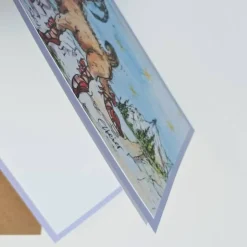 Steinbock 3 Karten Set Sternzeichen Druck vom Aquarell Set bunte Geburtstagskarte Wohndekor