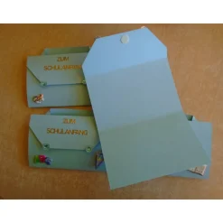 4St.Einladung zur Einschulung Schulanfang Einladungskarten Einladungskarte Jungen 1.Schultag Schule Hell Blau