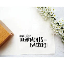 Stempel "aus der Weihnachtsbäckerei" für Weihnachtsgebäck