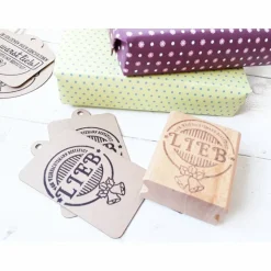 Stempel "Weihnachten" Du warst lieb für Etikett  oder Geschenke, Weihnachtsanhänger, Geschenkeanhänger oder Geschenkpapier