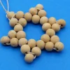 Stern aus Holzperlen, natur, Weihnachtsstern, Advent, Dekoration, Geschenkanhänger, Baumschmuck