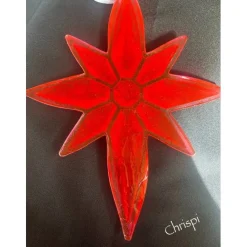 Stern aus Resin Gießharz Rot und Orange