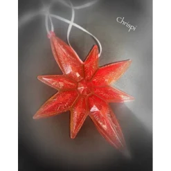 Stern aus Resin Gießharz Rot und Orange