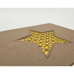 „Stern“ Karte gelasert