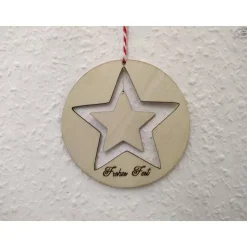 Stern-Anhänger/Holzmobile 