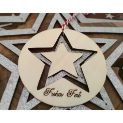 Stern-Anhänger/Holzmobile 