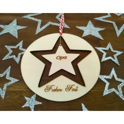 Stern-Anhänger/Holzmobile 