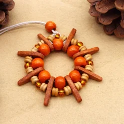 Sterne, Perlensterne, Set, Keramikperlen, Holzperlen, Glasperlen, Weihnachtsdekoration, Geschenkanhänger, Baumschmuck