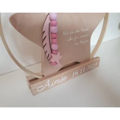 Sternenkind Andenken | Geschenk für Sternenkinder | Ring mit Stern mit Spruch und Namen | Deko für Sternenkind